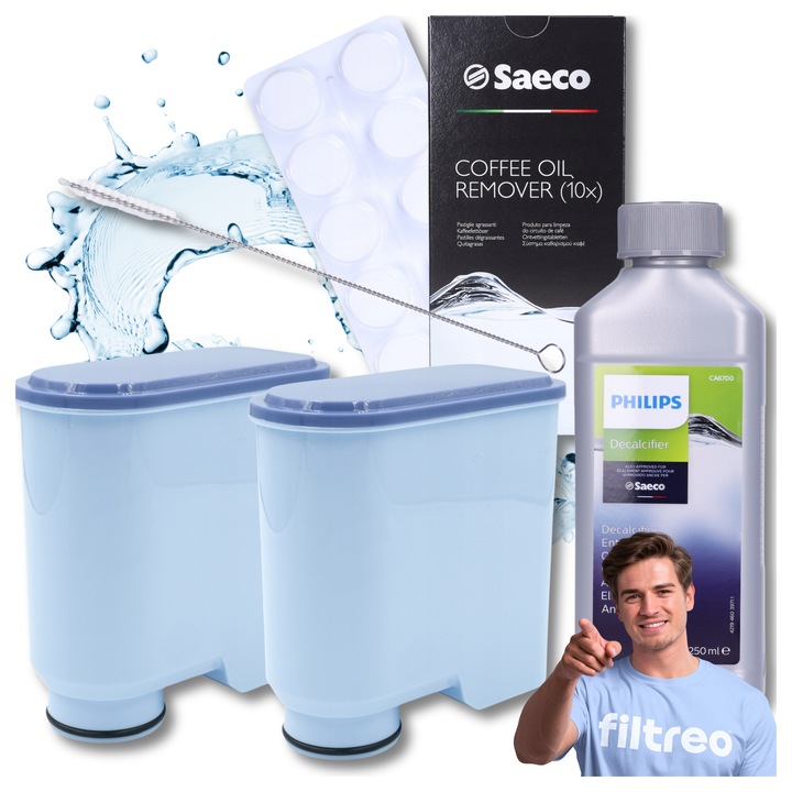 2x Filtr wody do ekspresu PHILIPS Latte Go Kompletny Zestaw do