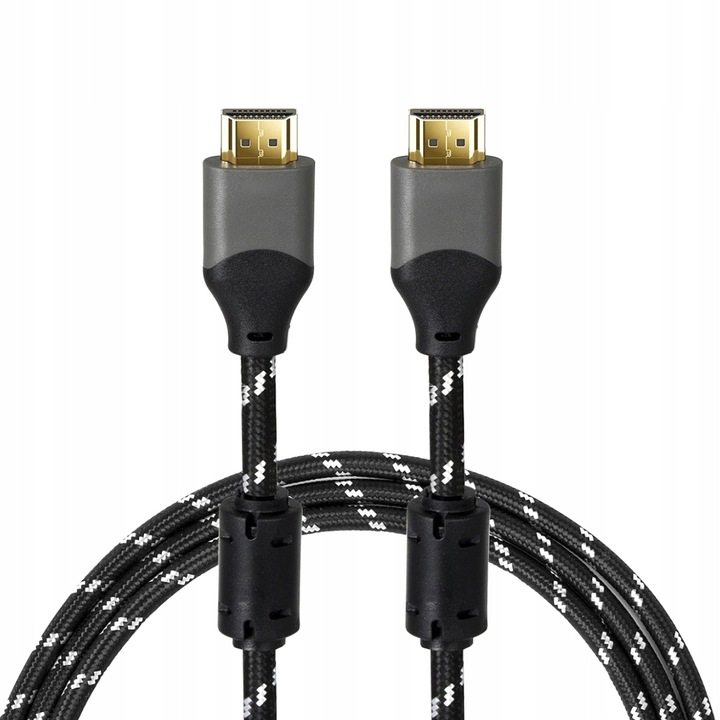 KABEL HDMI - HDMI MOCNY GRUBY PRZEWÓD 2.0 HIGH SPEED 4K UHD 3D 48 BIT TV 3M