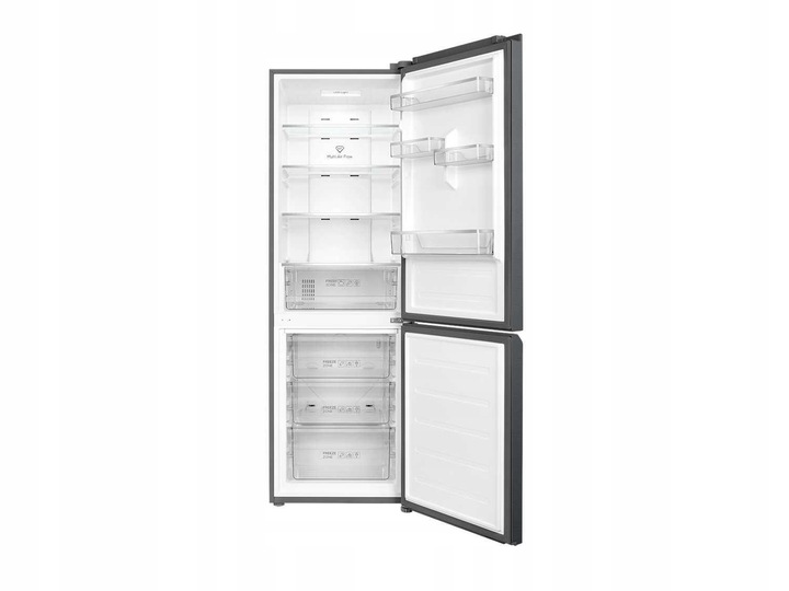 Lodówka No Frost TCL RP318BXE2 Galaxy Inox 185cm 318l tryb wakacyjny