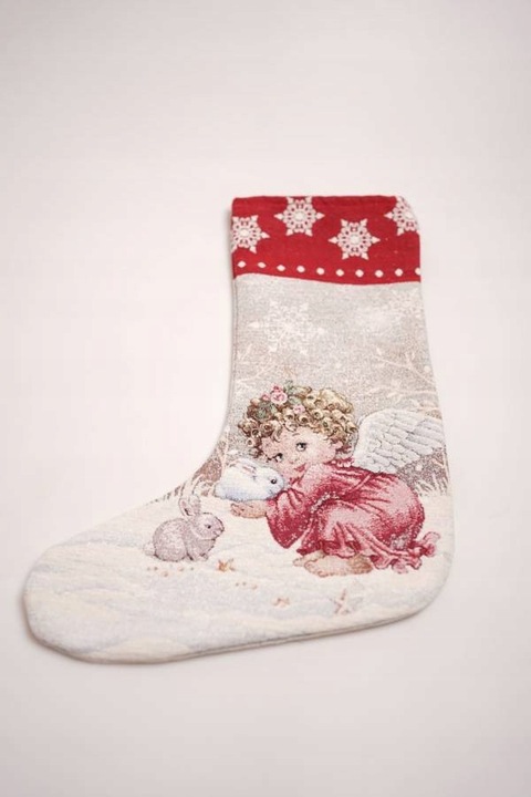 Skarpeta na prezenty Aniołek 45x28cm