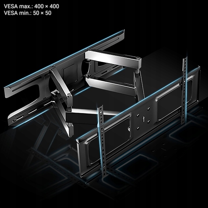 UCHWYT ŚCIENNY DO TELEWIZORA TV 23-60 cali wieszak obrotowy MEGA MOCNY