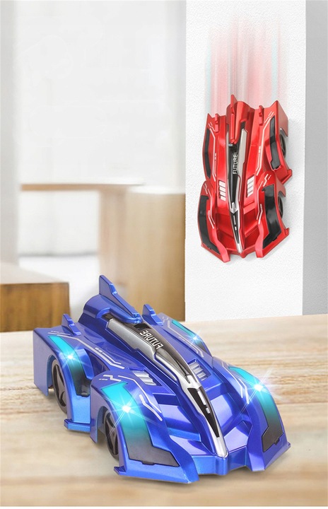 Samochód jeżdżący po ścianie i suficie czerwony RC zdalnie sterowany