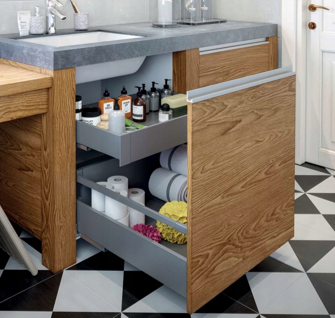 Szuflada GTV Axis PRO antracyt Bardzo Wysoka 500 H199 L500 199 3D 40kg