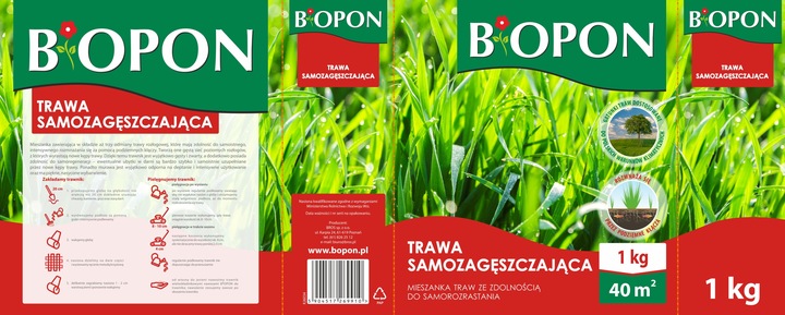 BOPON Trawa samozagęszczająca Biopon 40 m² / 1 kg