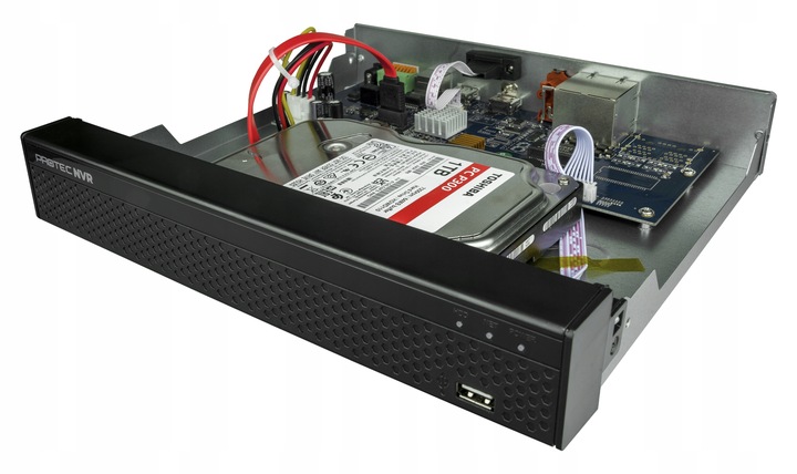 Monitoring cyfrowy IP 8 kamer 4Mpx PoE wbudowany mikrofon podgląd online