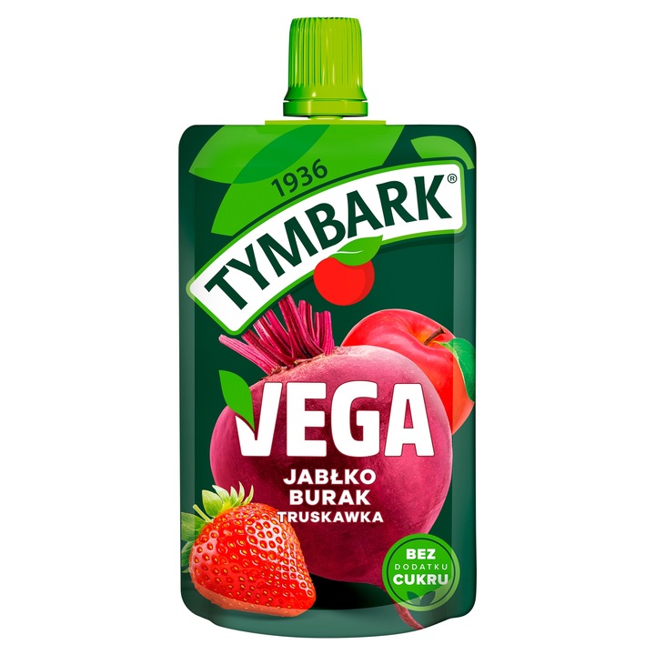 Mus warzywa owoce Tymbark Vega jabłko burak truskawka 12x 100g