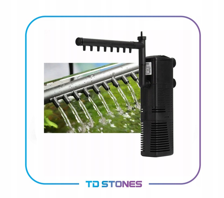 FILTR WEWNĘTRZNY Z DESZCZOWNICA DO MAŁEGO AKWARIUM O POJEMNOSCI DO 30L