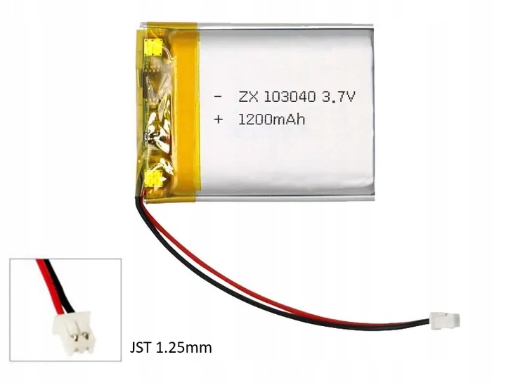 Bateria Akumulator Nawigacja GPS 1200mAh 3.7V 103040