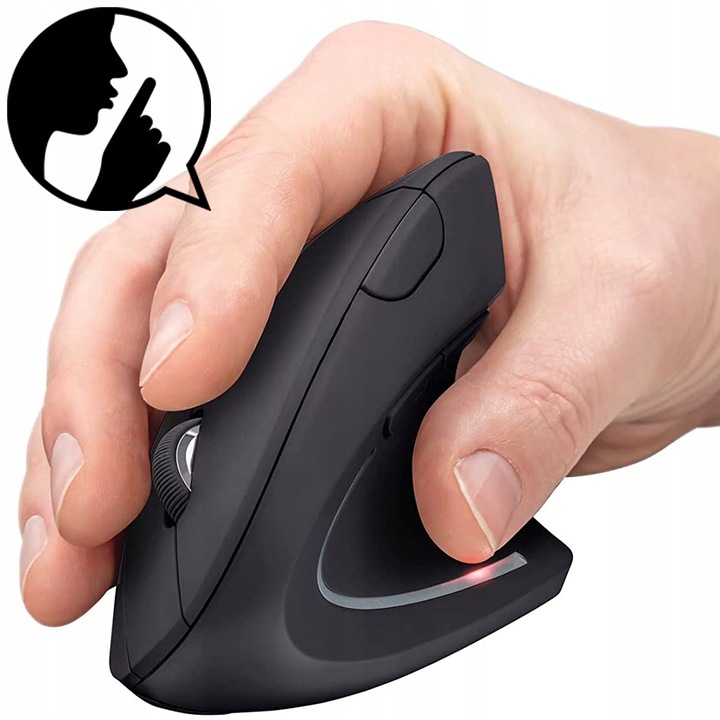 CICHA MYSZ MYSZKA BEZPRZEWODOWA PIONOWA WERTYKALNA LAPTOPA KOMPUTER BIURA