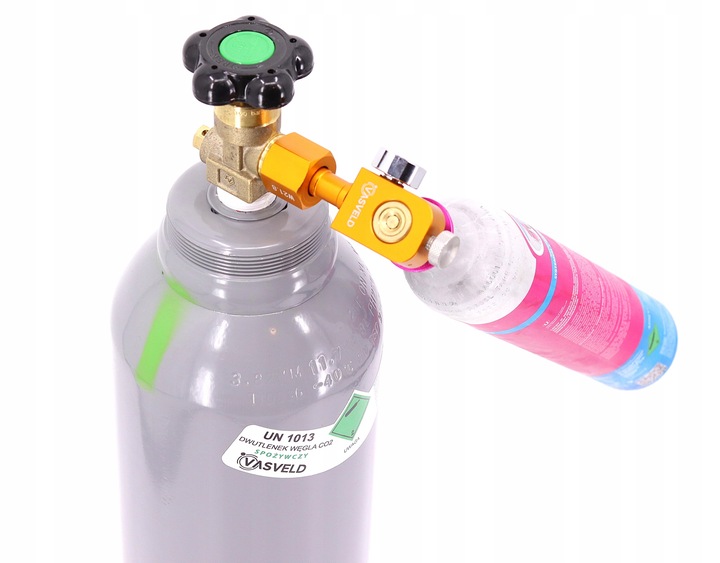 Zestaw do nabijania butli SodaStream – przetoczka + butla CO2 6KG