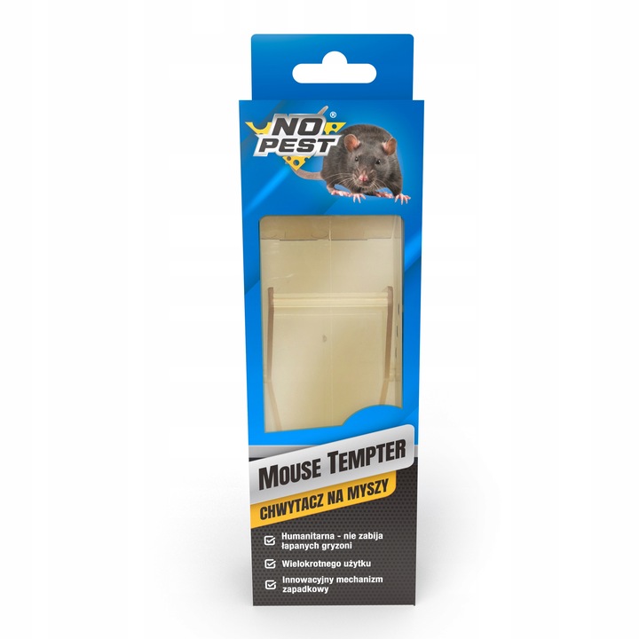 HUMANITARNY CHWYTACZ ŻYWOŁAPKA ŁAPKA PUŁAPKA NA MYSZY GRYZONIE NO PEST