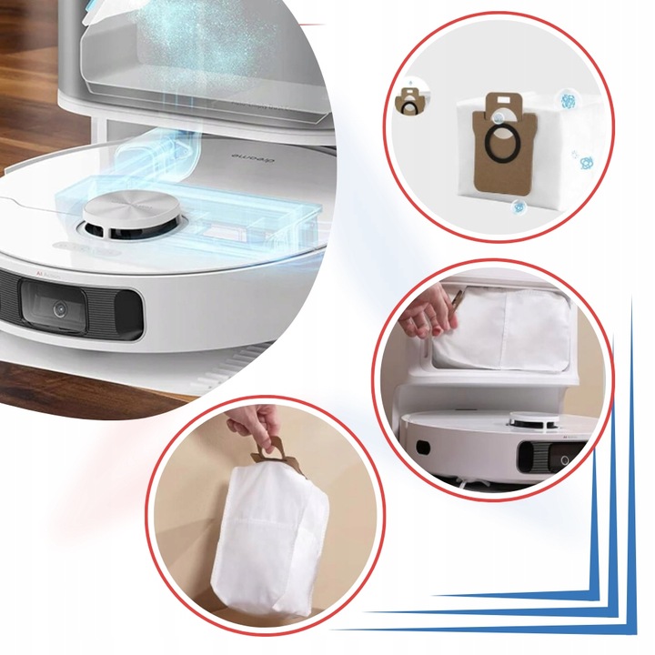 6 x WORKI do Dreame L10S Ultra L10 L20, do Xiaomi Vacuum X10 X10+ X20+