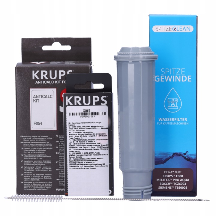 ZESTAW 1x Filtr wody do ekspresu KRUPS +Odkamieniacz +Tabletki