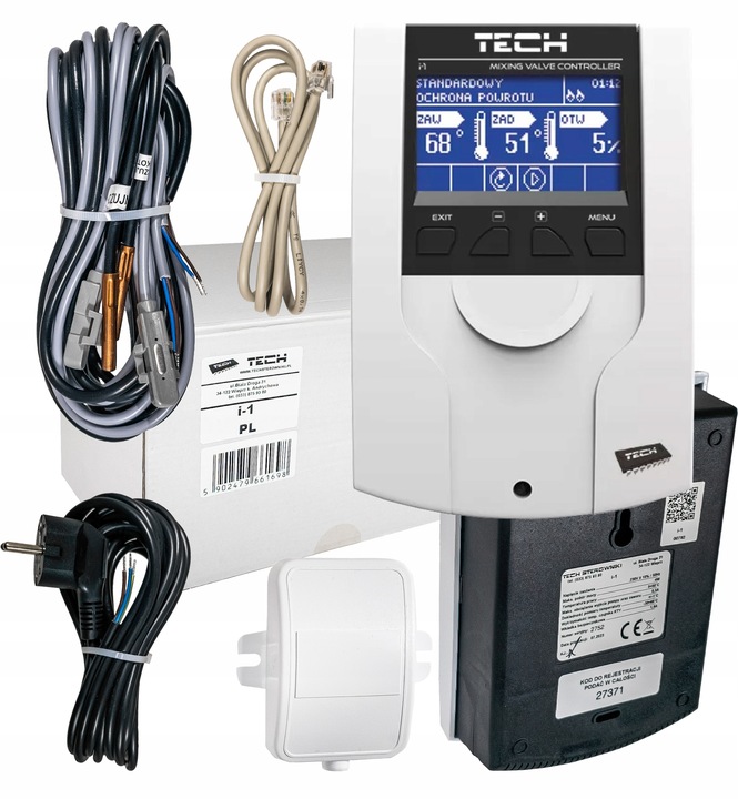 STEROWNIK REGULATOR ZAWORU MIESZAJĄCEGO I POMPY OBIEGOWEJ I-1 ST-431N TECH