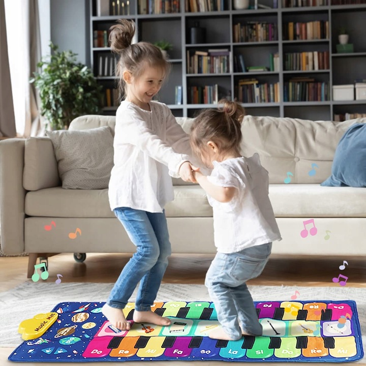 MATA DO PIANINA MUZYCZNA INTERAKTYWNA GRA DO TAŃCA DLA DZIECI PREZENTY DUŻA