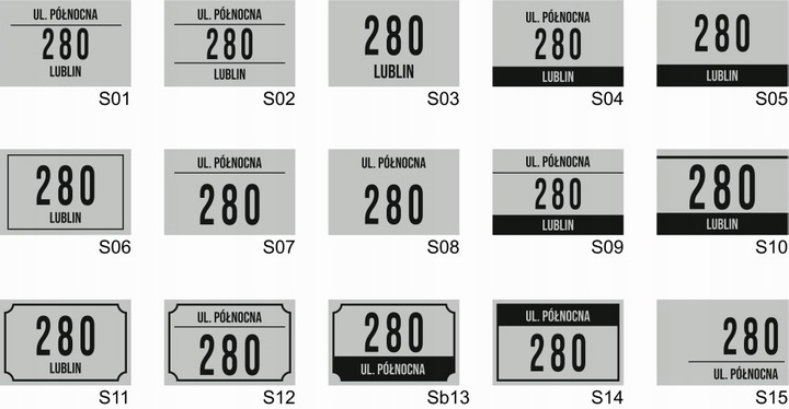 Tabliczka Numer domu Tablica ADRESOWA ALUMINIOWA | NUMER NA DOM |32x21|