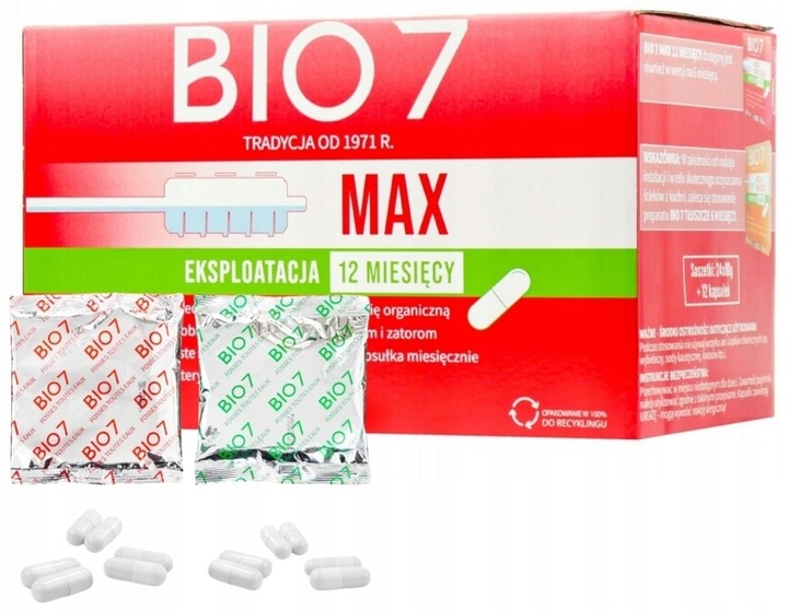 Bio 7 Max 2 kg Bakterie do szamba Bio7Max Bio7 Max 2 kg. Biopreparat
