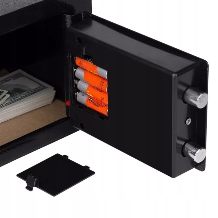 SEJF DOMOWY STALOWY KASETKA ZAMEK ELEKTRONICZNY CYFROWY SZYFR KLUCZ SOLIDNY