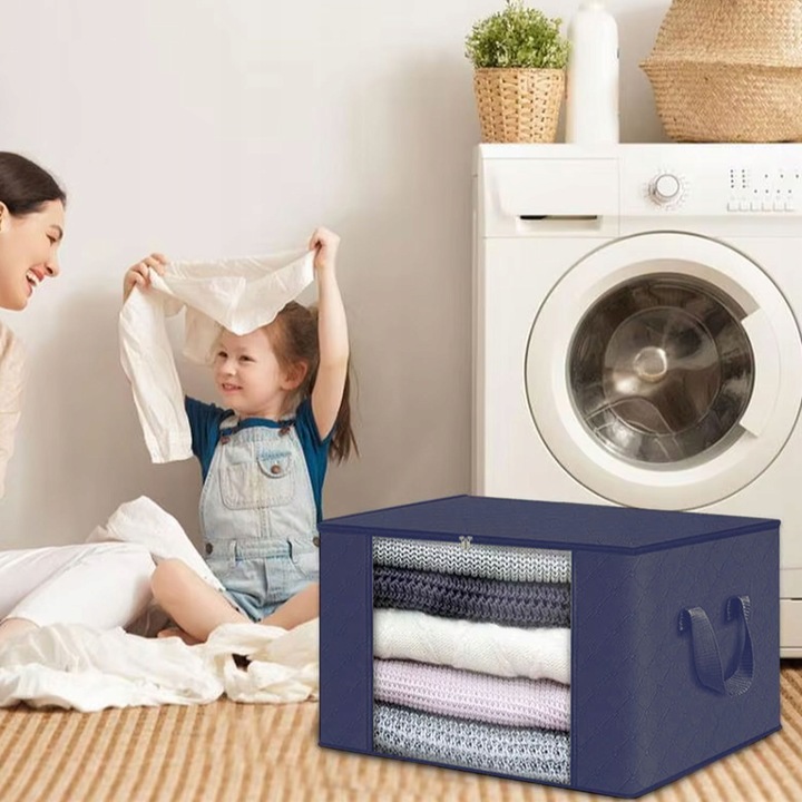 4x ORGANIZER POKROWIEC TORBY DO PRZECHOWYWANIA UBRAŃ POŚCIELI PREMIUM