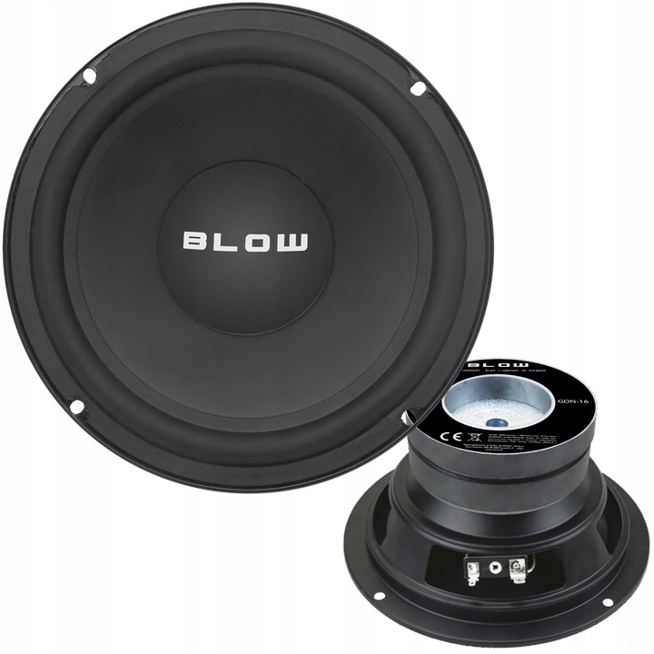 GŁOŚNIK BASOWY WOOFER GDN 200W 165mm NISKOTONOWY JEDNODROŻNY GDN16