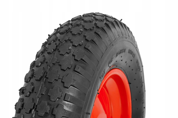 KOŁO KÓŁKO TACZKI TACZEK WÓZKA 400-8 6PR POMPOWANE Z OSIĄ OPONA MOCNE