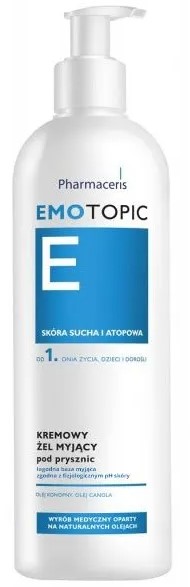 PHARMACERIS EMOTOPIC kremowy żel pod prysznic 400 ml