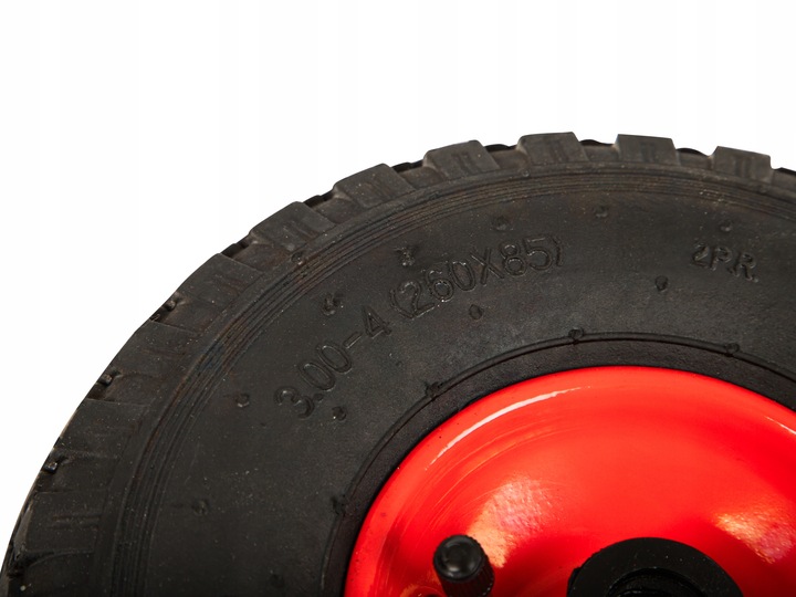 KOŁO KÓŁKO DO TACZKI WÓZKA MOCNE 260x85MM 3,00/4 Z DĘTKĄ POMPOWANE