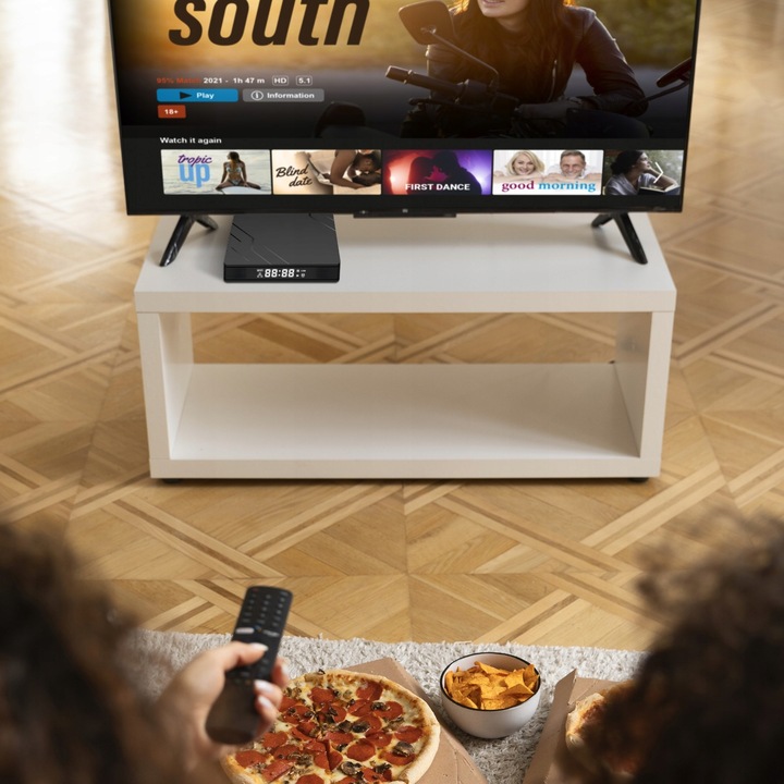 SMART TV BOX 3D ANDROID 13 WIFI BLUETOOTH ODTWARZACZ 4K + PILOT KABEL