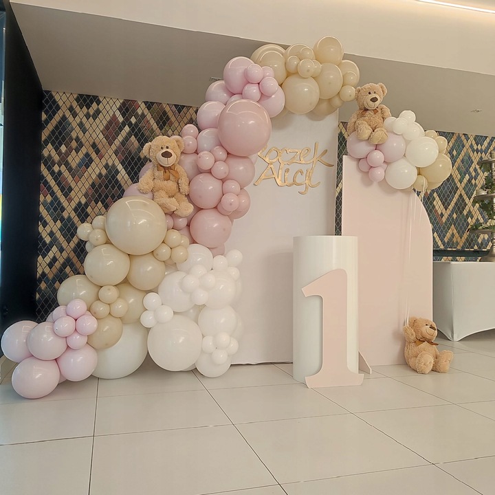 Balony Białe Duże Dekoracje Komunijne Zestaw Balonów Ślub Komunia