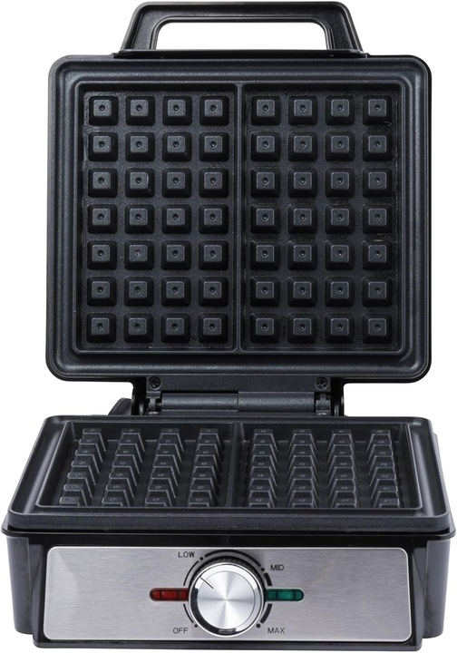 GOFROWNICA XXL 2 GOFRY Z REGULACJĄ TEMPERATURY PUSZYSTE CHRUPIĄCE GOFRY