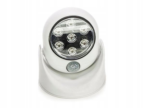 LAMPKA 7 LED BEZPRZEWODOWA Z CZUJNIKIEM RUCHU 360 LAMPA NOCNA NA BATERIE