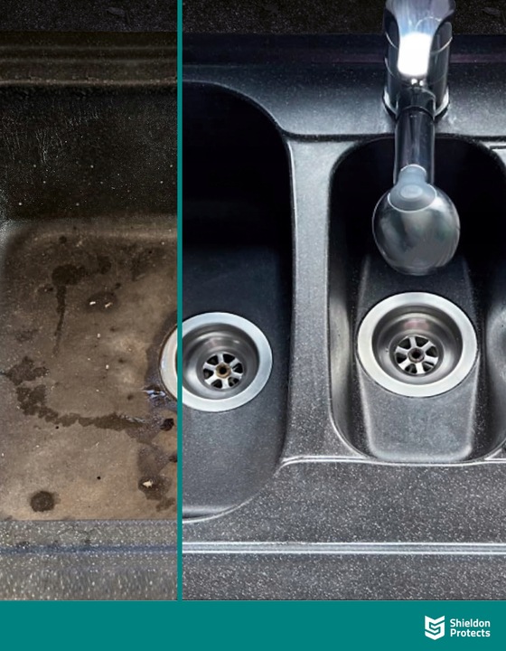 Silny środek do czyszczenia zlewu granitowego Shieldon Protects WOW 500ml