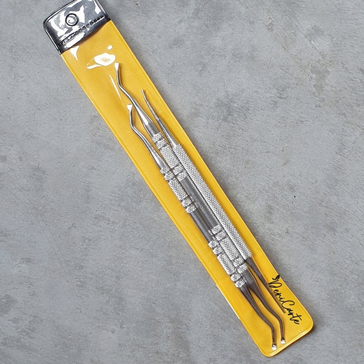 ZESTAW DO WRASTAJĄCYCH PAZNOKCI SONDA PODOLOGICZNA DWUSTRONNA PEDICURE 3SZT