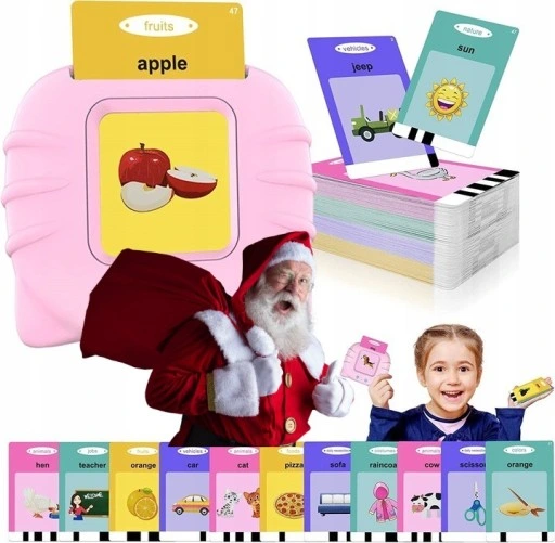 ZABAWKA DO WCZESNEJ NAUKI ANGIELSKIEGO PREZENT DLA 3 4 5 LATKA 510 KART XXL