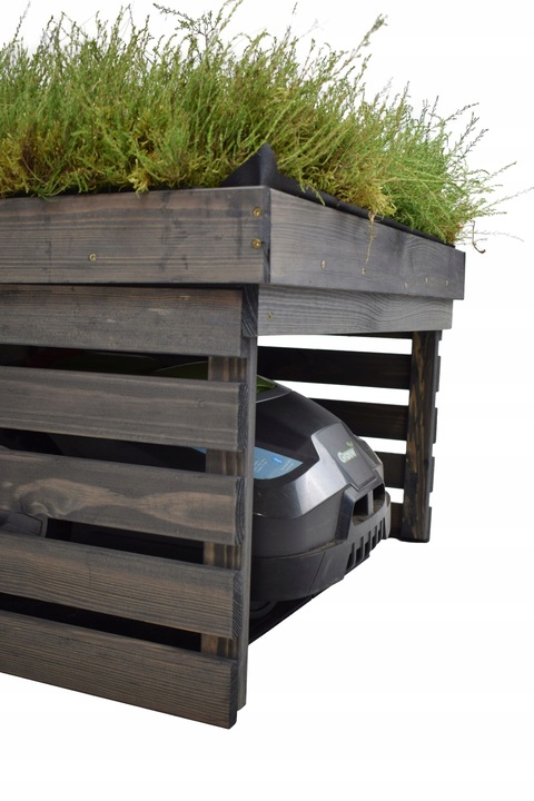 GARAŻ DLA ROBOTA KOSZĄCEGO Z OGRÓDKIEM DLA KOSIARKI AUTOMATYCZNEJ