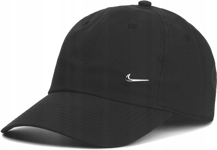 CZAPKA MĘSKA NIKE METAL Z DASZKIEM SWOOSH CZARNA BEJSBOLÓWKA METALOWE