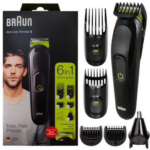 Trymer BRAUN All In One Trimmer 3 Styling Kit 6w1