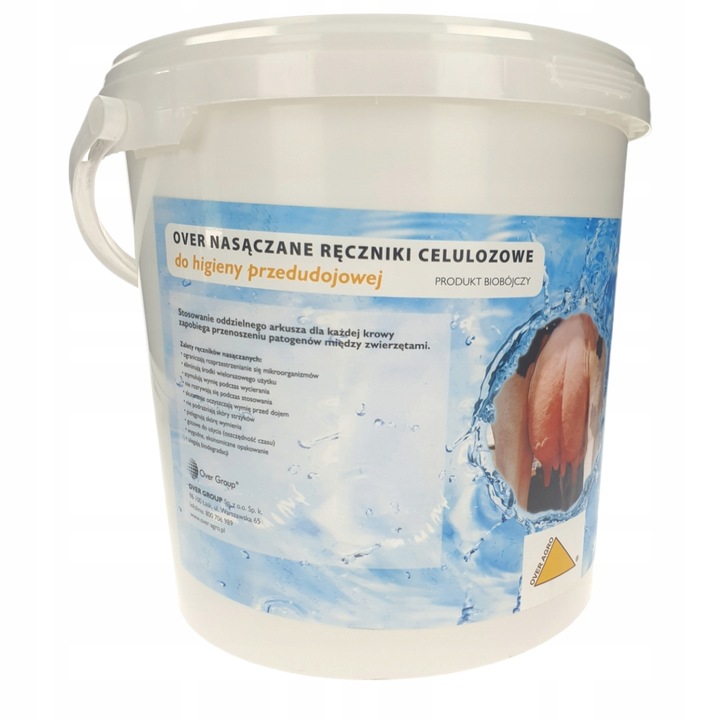 Ręczniki chusteczki do mycia wymion 1000szt wiadro