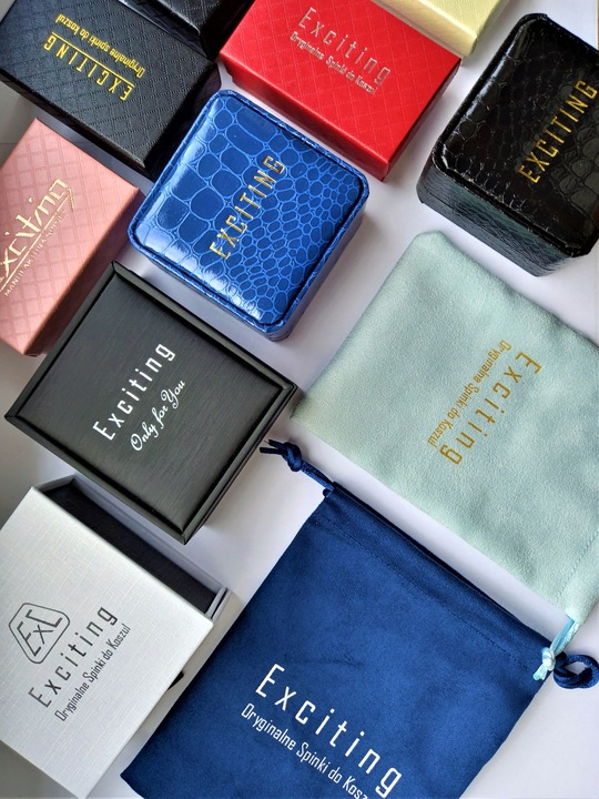 Spinki do mankietów EXC Narzędzia Młotek i Piła dla Cieśli Stolarza złocone