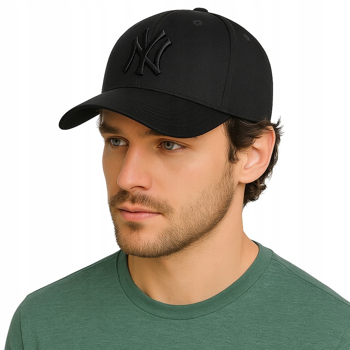 Czapka z daszkiem bejsbolówka męska damska czarna