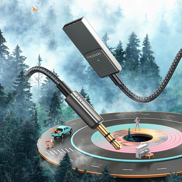 MCDODO TRANSMITER ADAPTER ODBIORNIK AUDIO BLUETOOTH 5.1 AUX DO