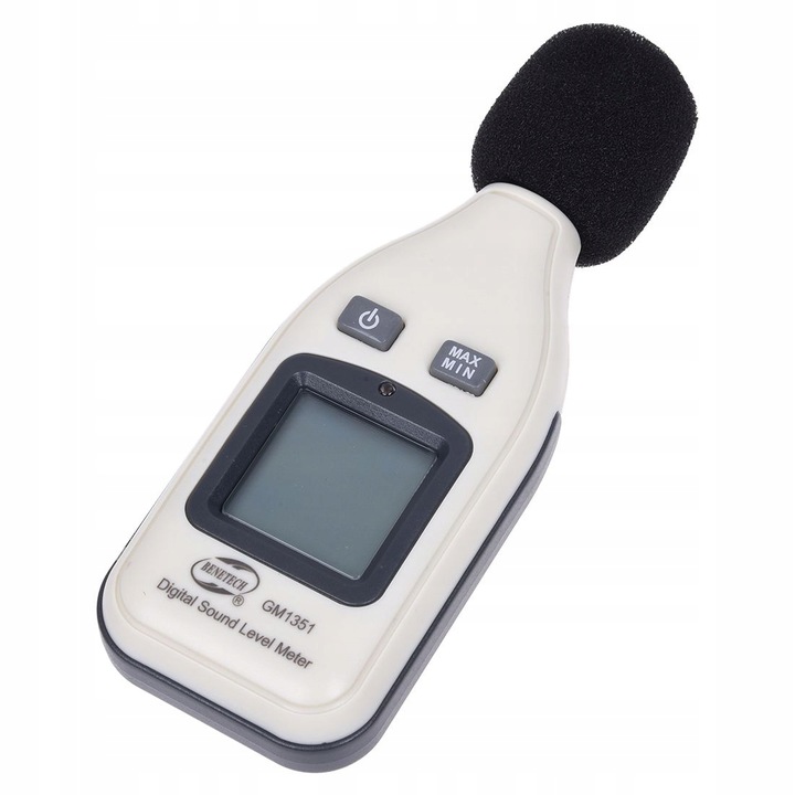 SONOMETR - MIERNIK NATĘŻENIA POZIOMU DŹWIĘKU, GŁOŚNOŚCI DECYBELOMIERZ LCD