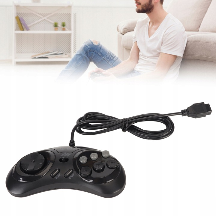 PAD GAMEPAD KONTROLER PRZEWODOWY SEGA 9 PIN