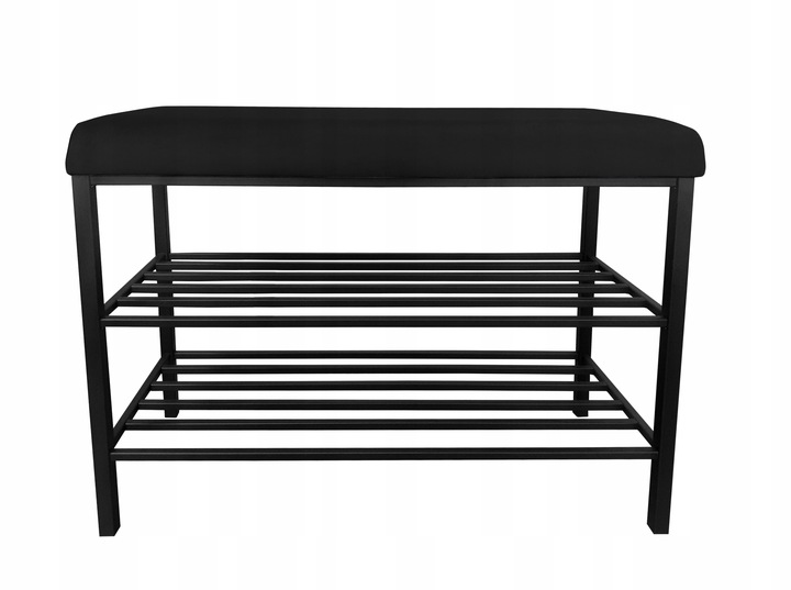 Szafka SMART na buty Regał Półka stelaż czarny MG19 z siedziskiem