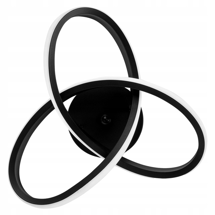 Lampa Sufitowa LED PLAFON Żyrandol 24W Barwa Neutralna Czarna do