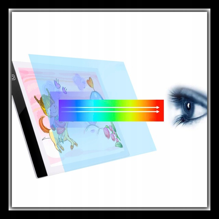 TABLET GRAFICZNY TABLICA DZIECI RYSOWANIA DESKA KREŚLARSKA LED+5 GRATISÓW