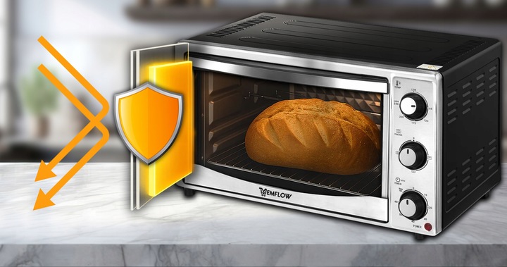 MINI PIEKARNIK PIECYK ELEKTRYCZNY Z TERMOOBIEGIEM DO PIECZENIA 25L