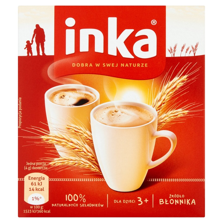 Inka Rozpuszczalna kawa zbożowa klasyczna 150 g x40