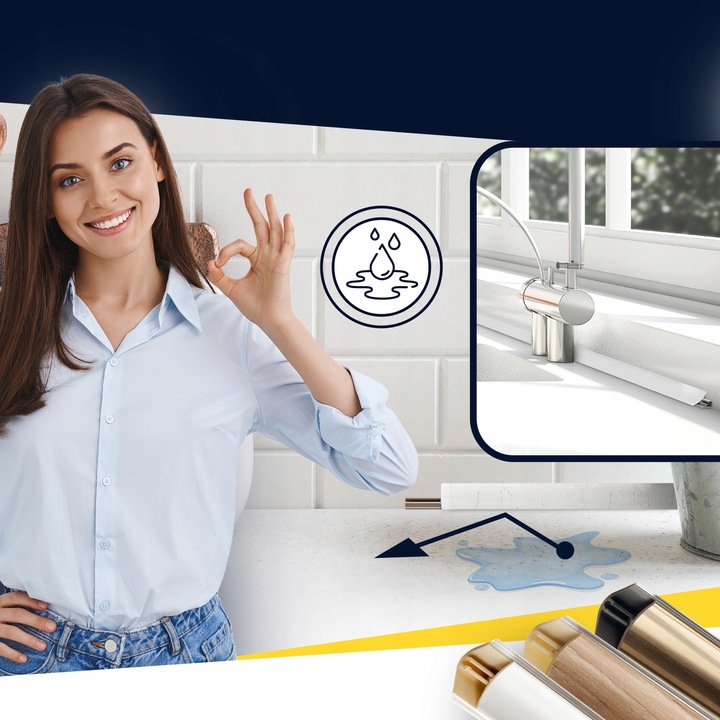 Listwa Przyblatowa Kuchenna do Blatu Blatowa PCV MINI DĄB SONOMA 3mb