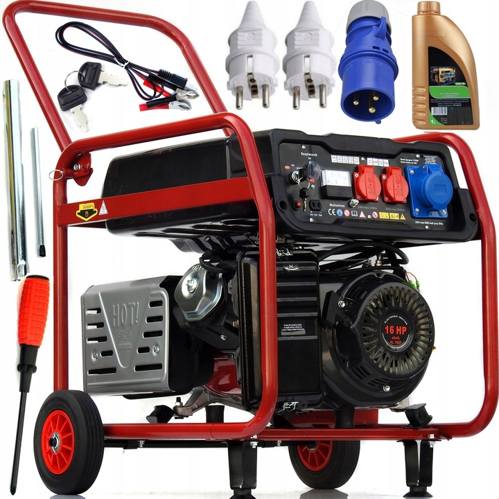 PROFESJONALNY AGREGAT PRĄDOTWÓRCZY 11,8kW ELSTART AVR MIEDŹ STOJAN